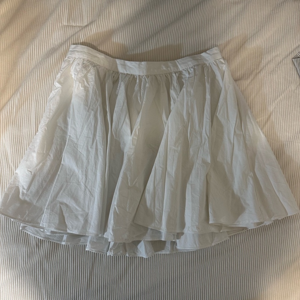 Free People White Layered Circle Skirt